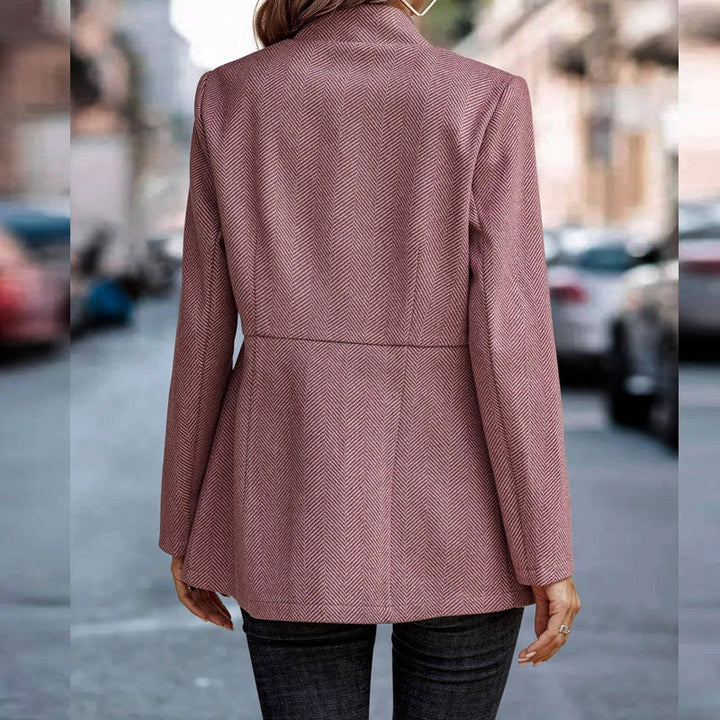 Blazer rosa antico sagomato