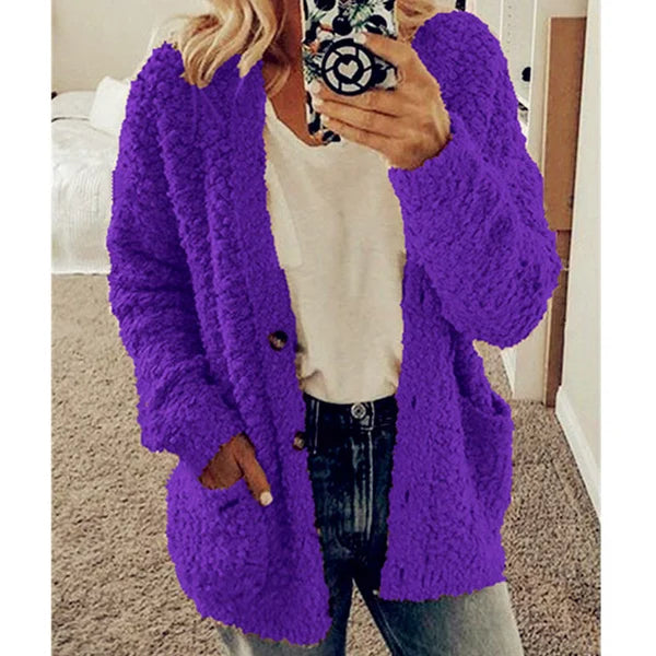 Everly - Mode Lange Warme Strickjacke