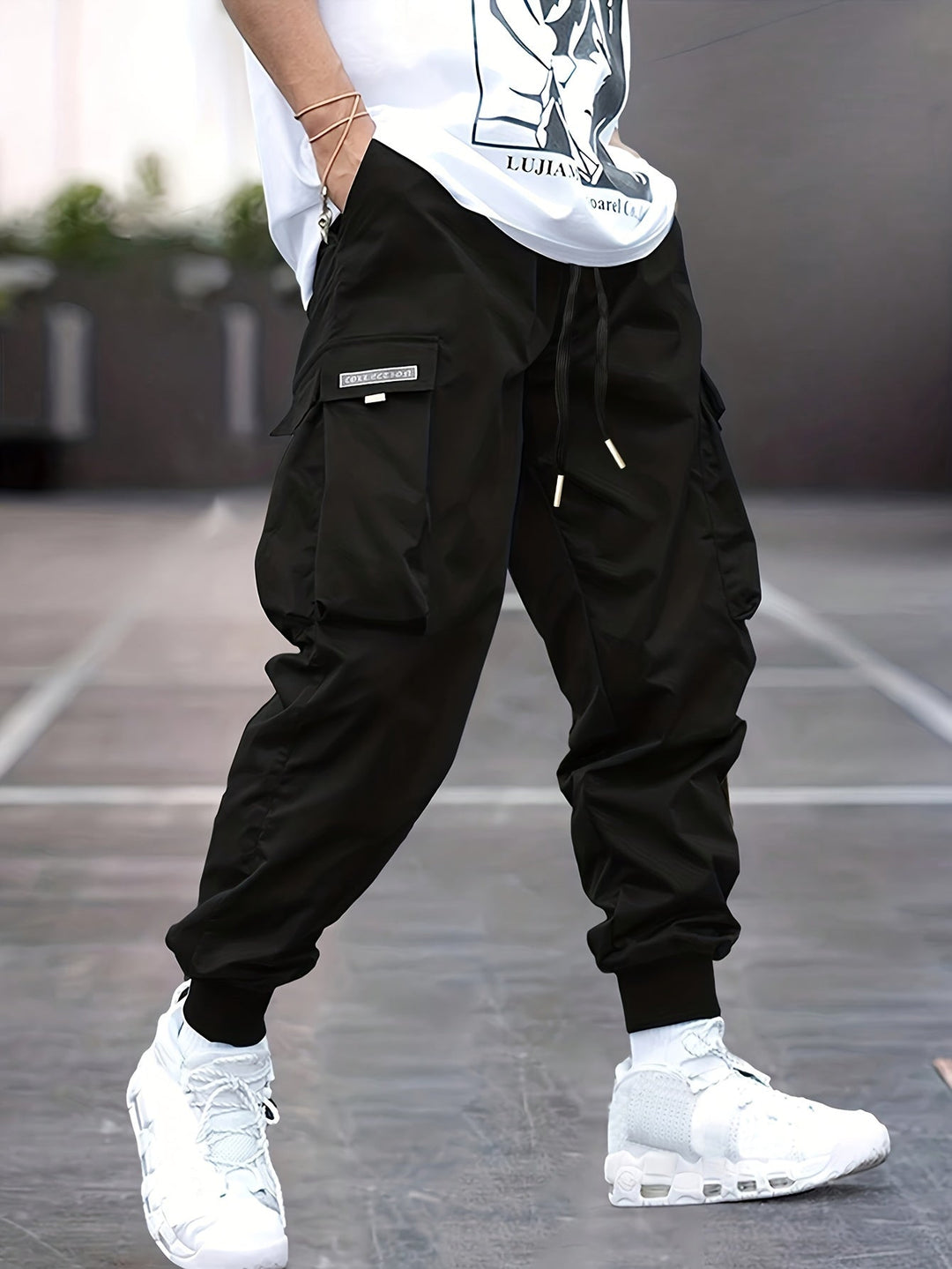 Herren Cargo Joggerhose mit Taschen – Streetwear Hose für Freizeit & Alltag