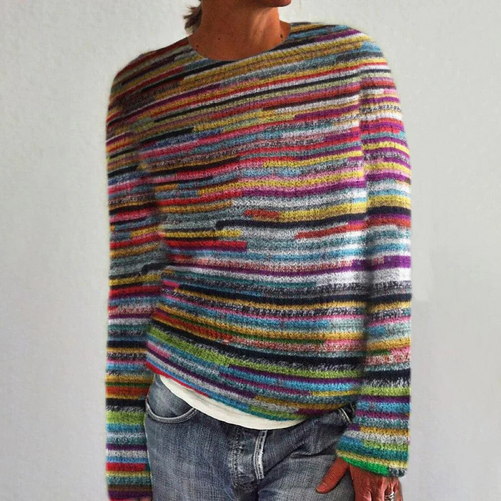Elodie - Maglione a righe comodo - Casual - Collezione stagionale - Autunno per donna