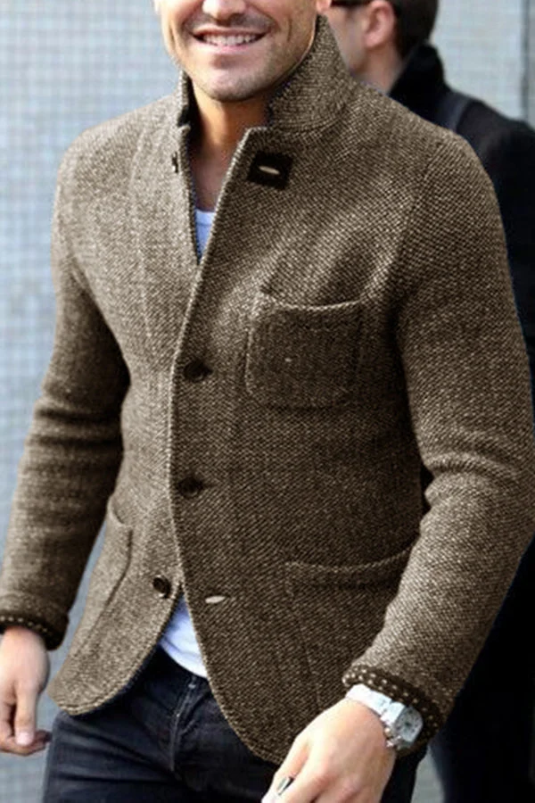 Jospeh - Męski retro sweter na guziki