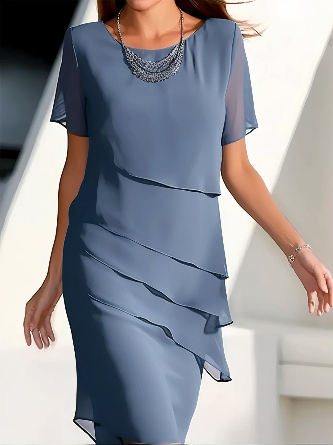 Kalliope - Robe d'été en chiffon - Bohème - Confortable - Pour diverses occasions pour femmes