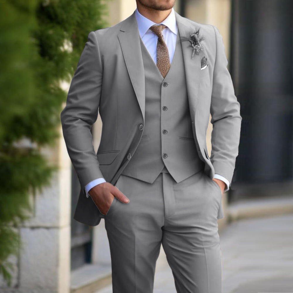 3 Teiliges Set Business und Hochzeitsanzug für Herren | Luca