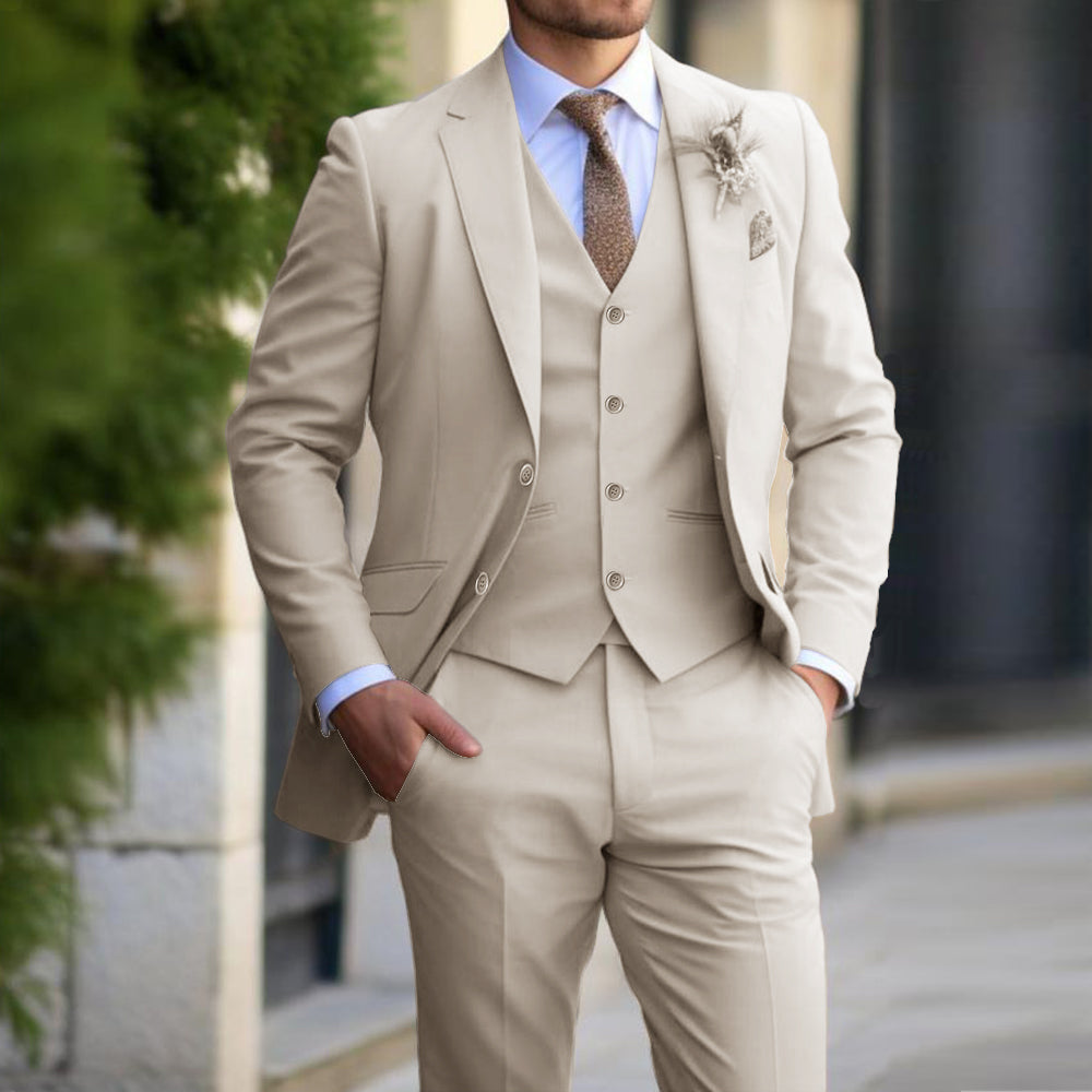 3 Teiliges Set Business und Hochzeitsanzug für Herren | Luca