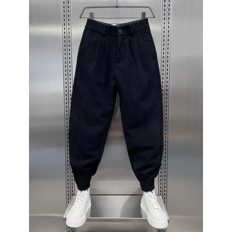 Pantalon sarouel en corde longueur cheville pour hommes