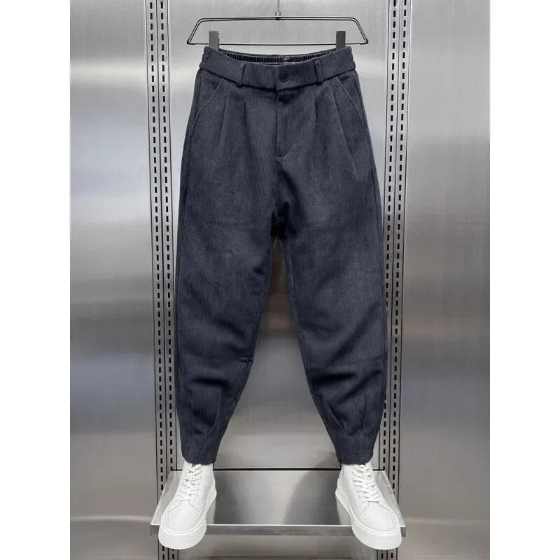 Pantalon sarouel en corde longueur cheville pour hommes