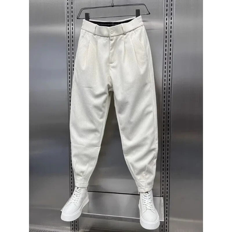 Pantalon sarouel en corde longueur cheville pour hommes