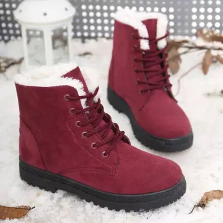 Bottes de neige décontractées antidérapantes avec laine pour femmes | Parfait pour les activités de plein air