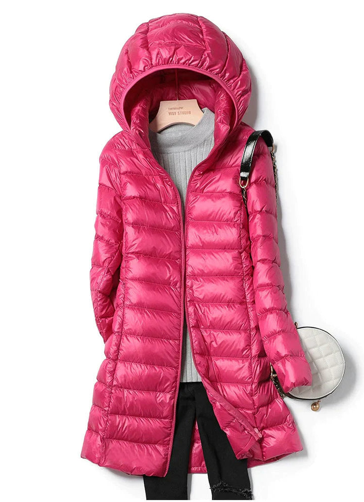 Parka invernale lungo imbottito alla moda per donne | Ideale per l'inverno