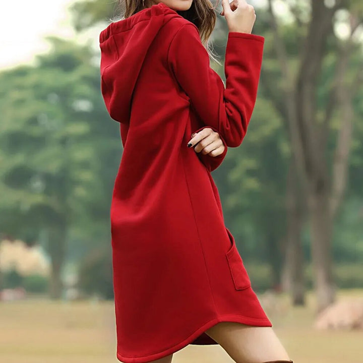 Parisa - Robe sweat-shirt douillette avec capuche pour femmes