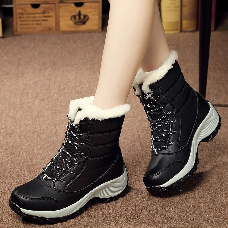 Stilvolle Warme Winter Schnee Stiefel Für Damen | Perfekt für Outdoor-Aktivitäten