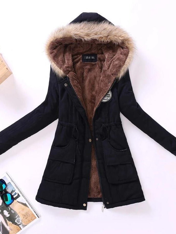 Theodora – winter jacket with fur hood