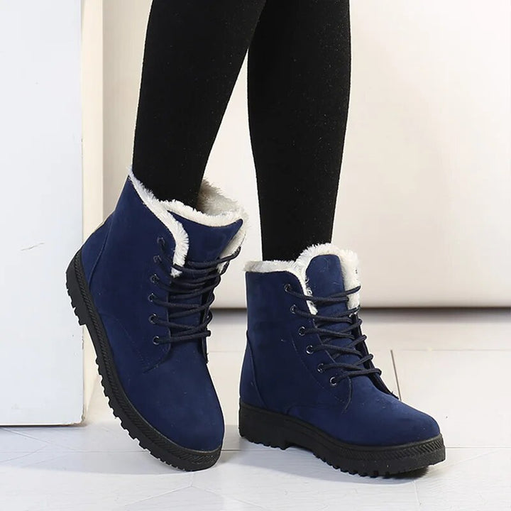 Bottes de neige décontractées antidérapantes avec laine pour femmes | Parfait pour les activités de plein air