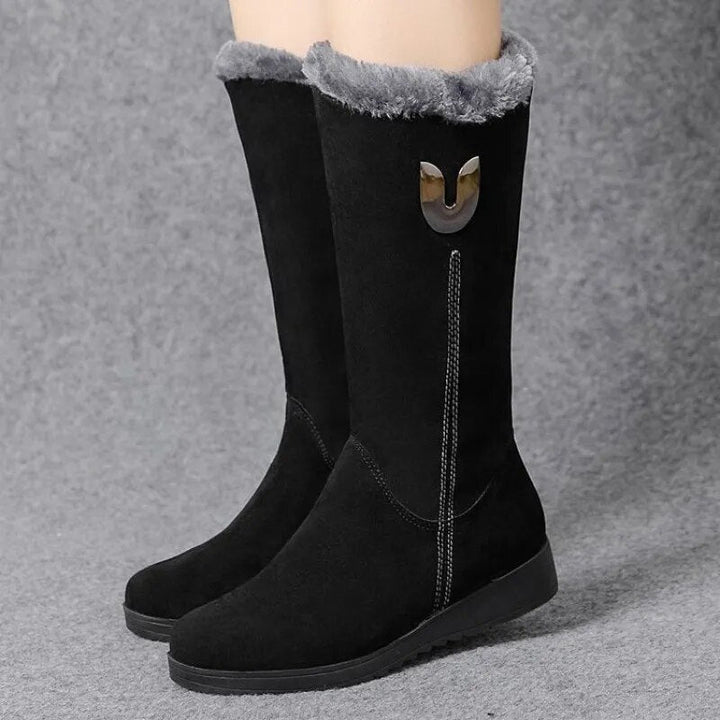 Elegante Flacke Overknee Stiefel mit Reißverschluss für Damen | Perfekt für den Alltag