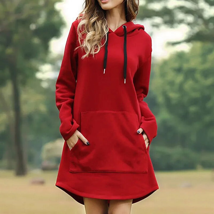 Parisa - Robe sweat-shirt douillette avec capuche pour femmes