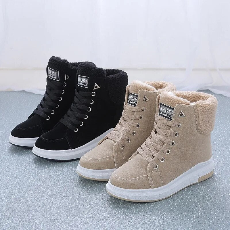 Lässige Flache Winter Knöchel Stiefel Für Damen | Perfekt für den Alltag