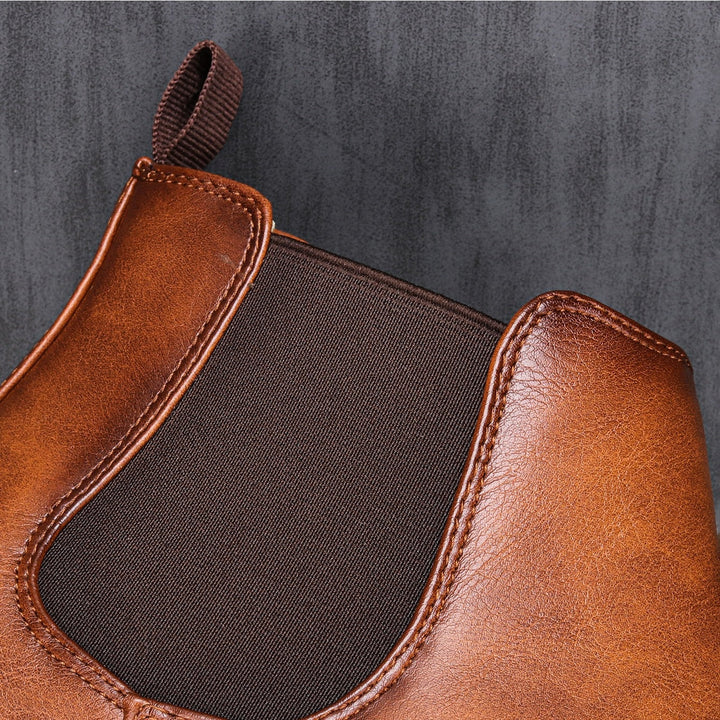 Herren Chelsea Boots im klassischen Look – Rutschfeste Winterstiefeletten mit elastischem Einstieg