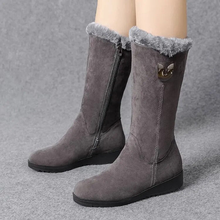 Elegante Flacke Overknee Stiefel mit Reißverschluss für Damen | Perfekt für den Alltag