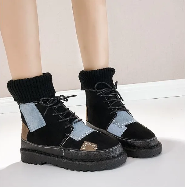 Luna - Frauen Boden flache Stiefel