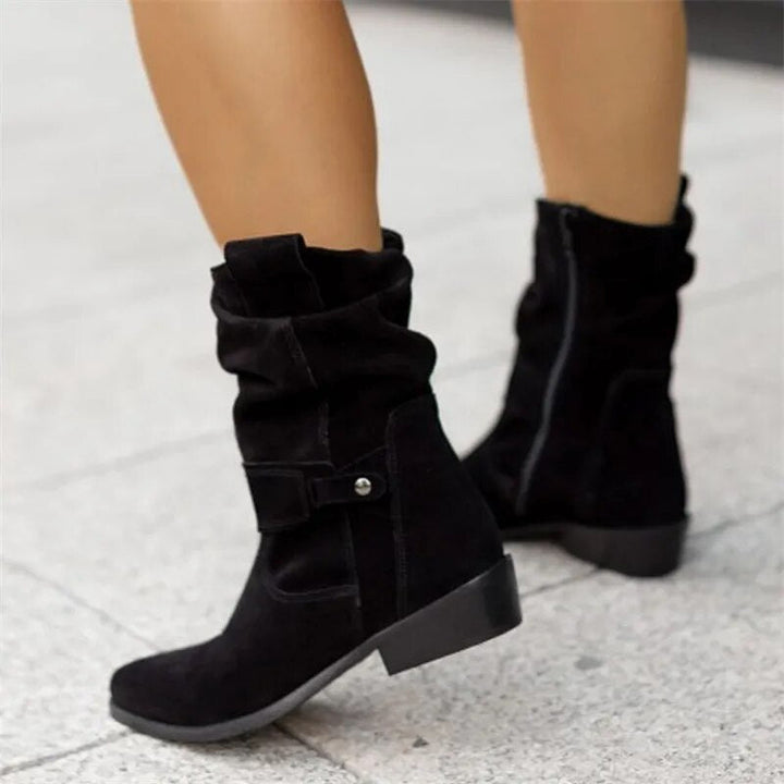 Anja - Bottes - Décontracté - Daim - Idéal pour l'hiver