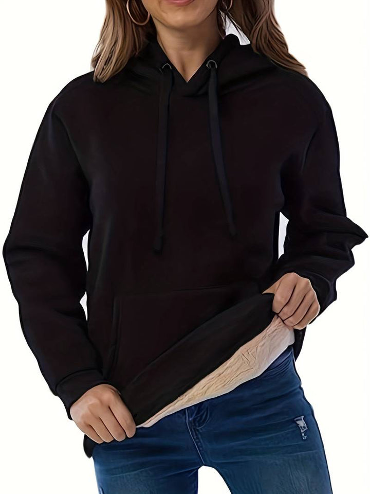 Cristy - Plüsch-Fleecejacke mit Kapuze
