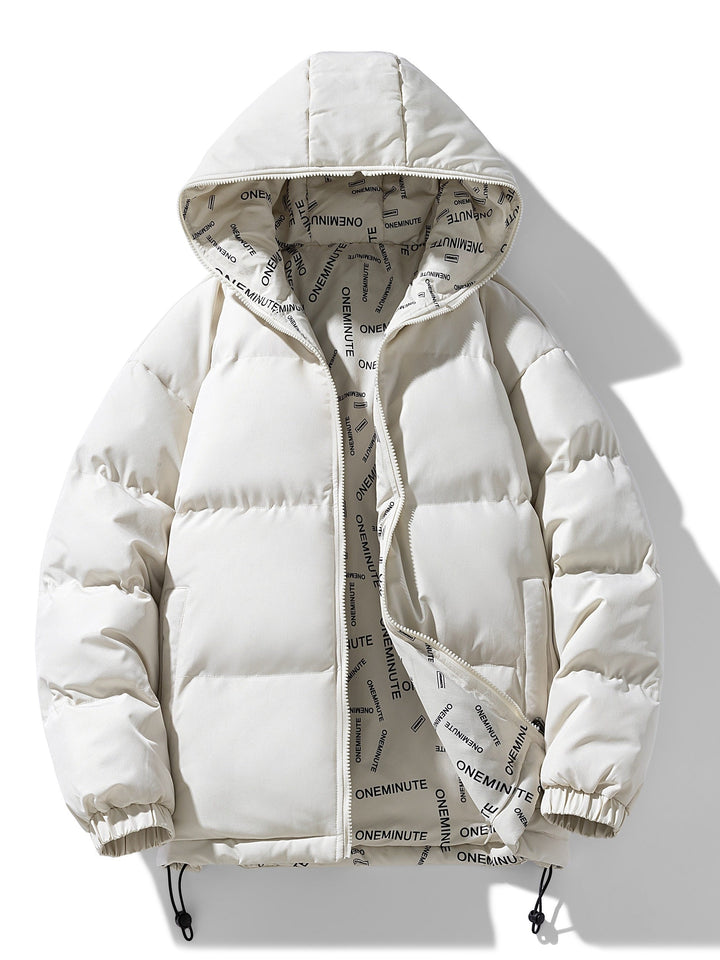 Veste d'hiver à capuche design décontracté avec plusieurs poches pour hommes | Parfaite pour les activités de plein air