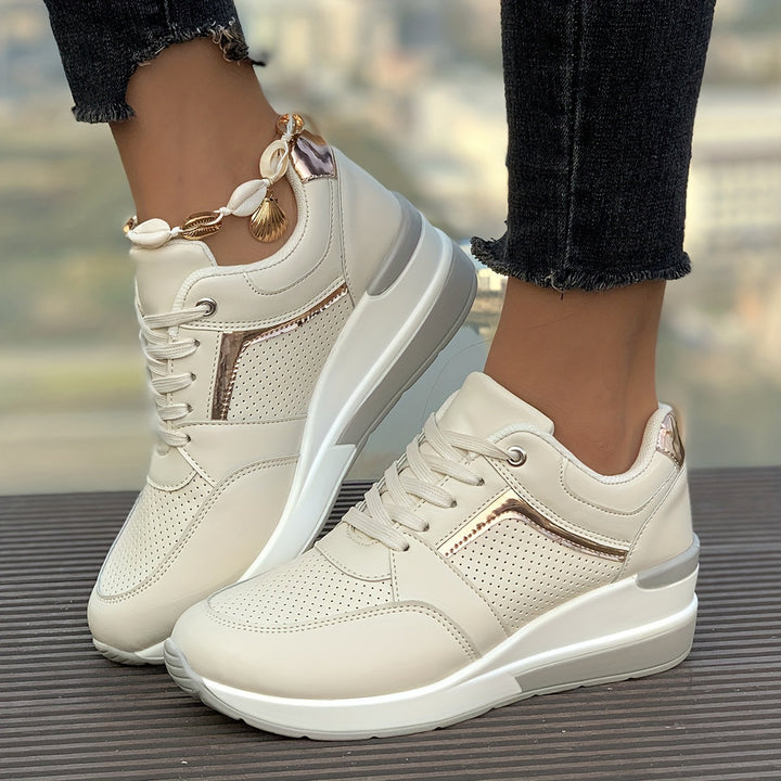 Lässige Einfarbige Sneaker für Damen | Ideal für den Alltag