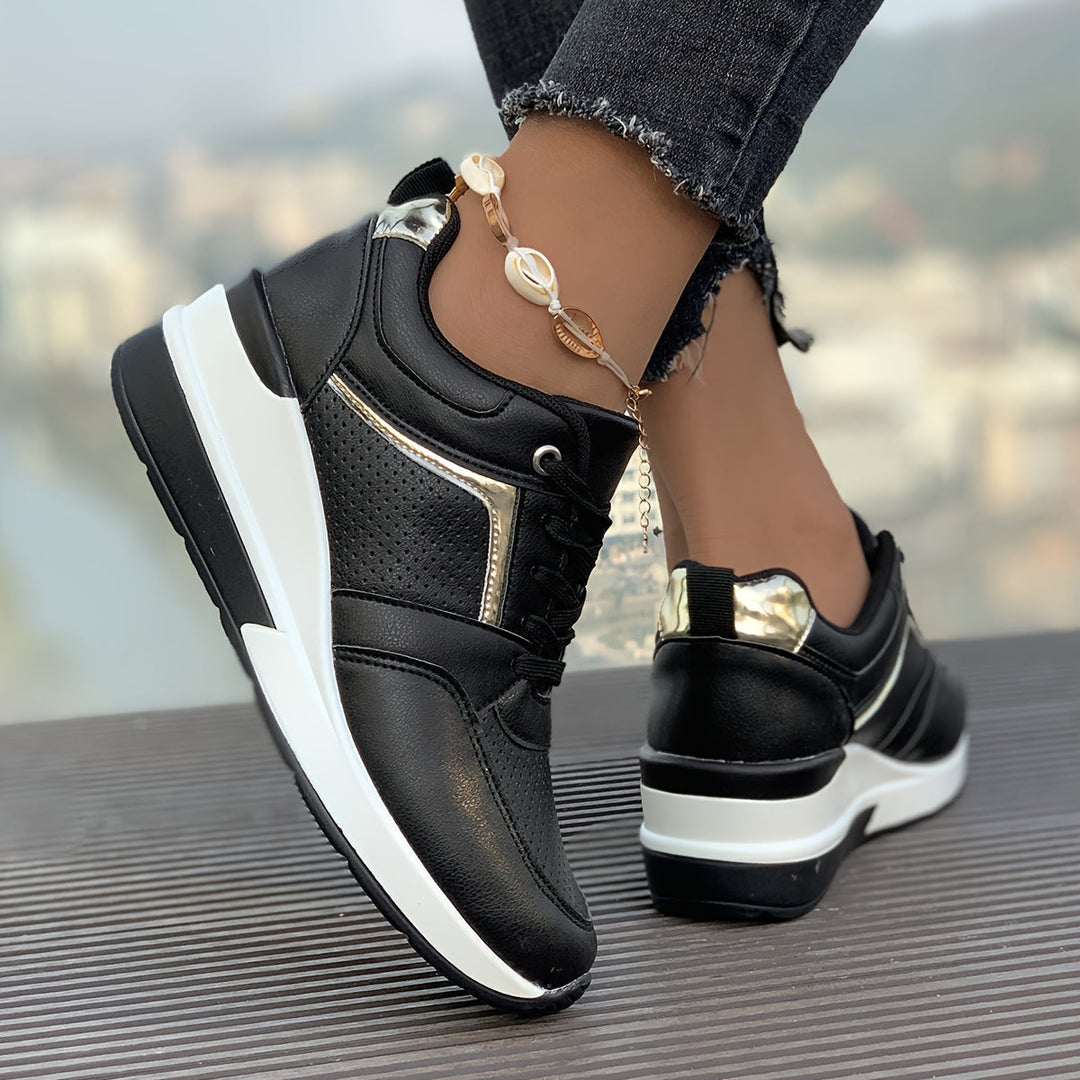 Lässige Einfarbige Sneaker für Damen | Ideal für den Alltag
