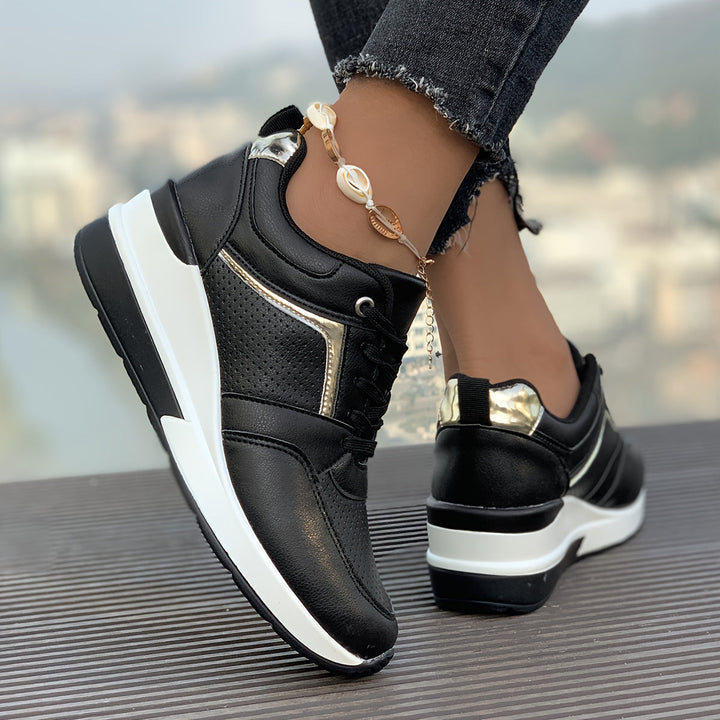 Lässige Einfarbige Sneaker für Damen | Ideal für den Alltag
