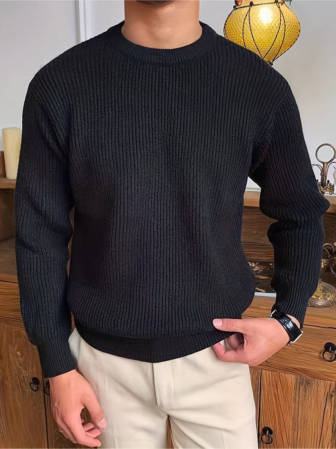 Elegancki sweter o strukturze