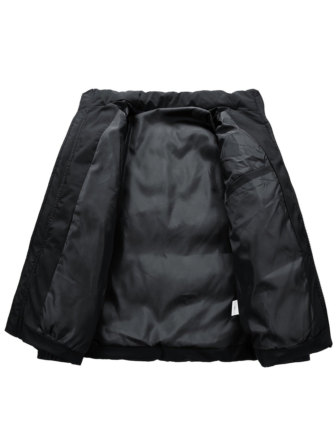 Herren Winter Steppjacke mit Reißverschluss – Gefütterte Winddichte Pufferjacke für kalte Tage