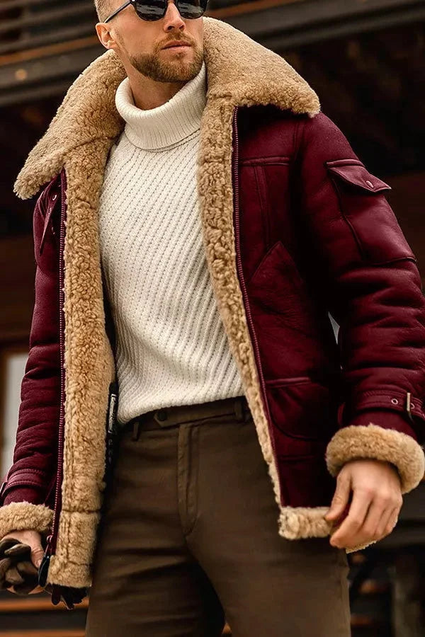 Benjamin - Veste en duvet à col en fourrure pour hommes