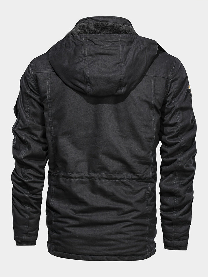 Veste cargo à capuche en polaire chaude tactique pour hommes | Parfaite pour les activités de plein air