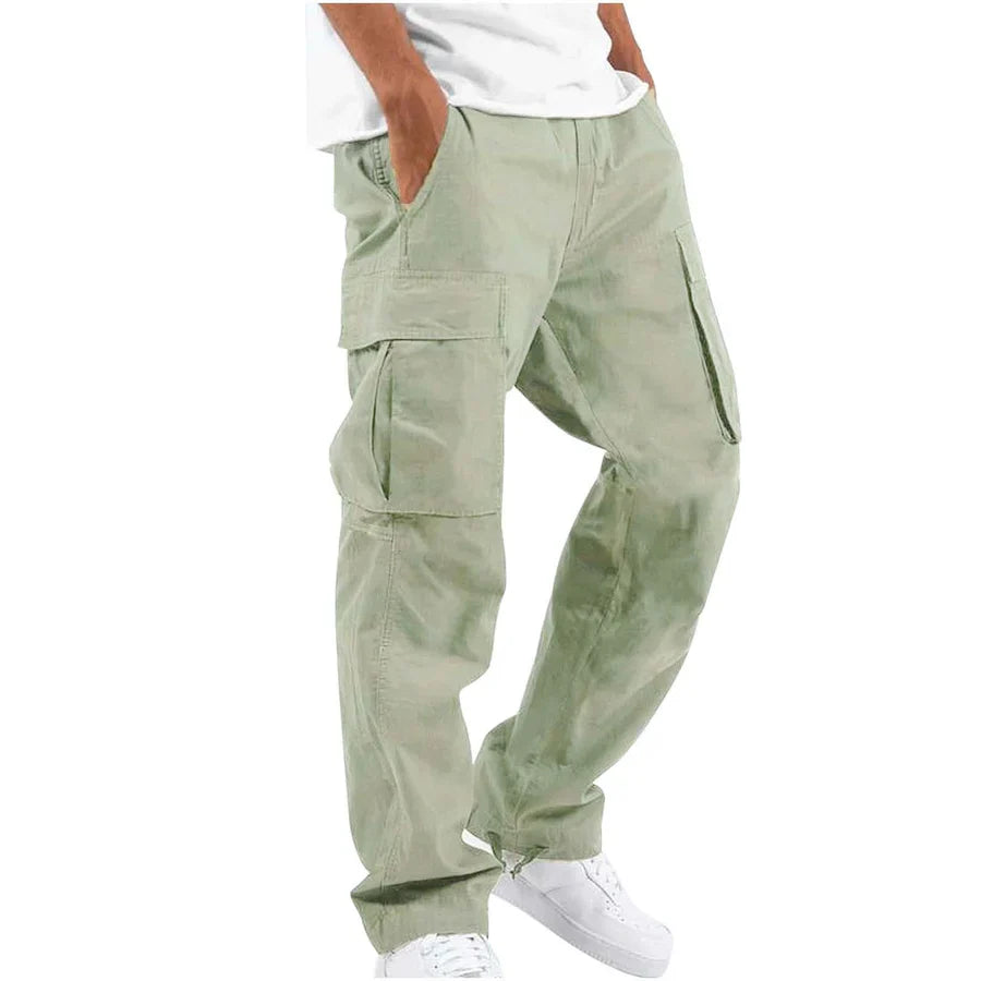 Malvin - pantalon cargo droit décontracté