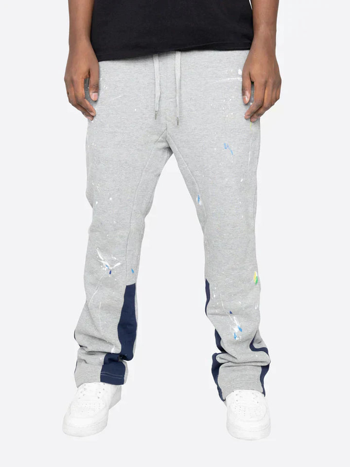 Farbspritzer Flare Sweatpants für entspannte Tage