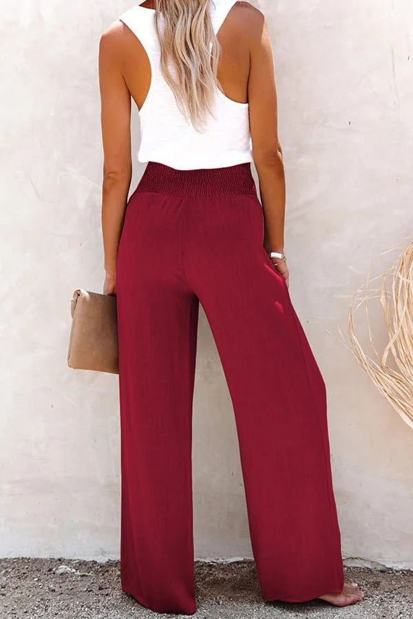 Mariza - Pantalons larges en lin pour femmes