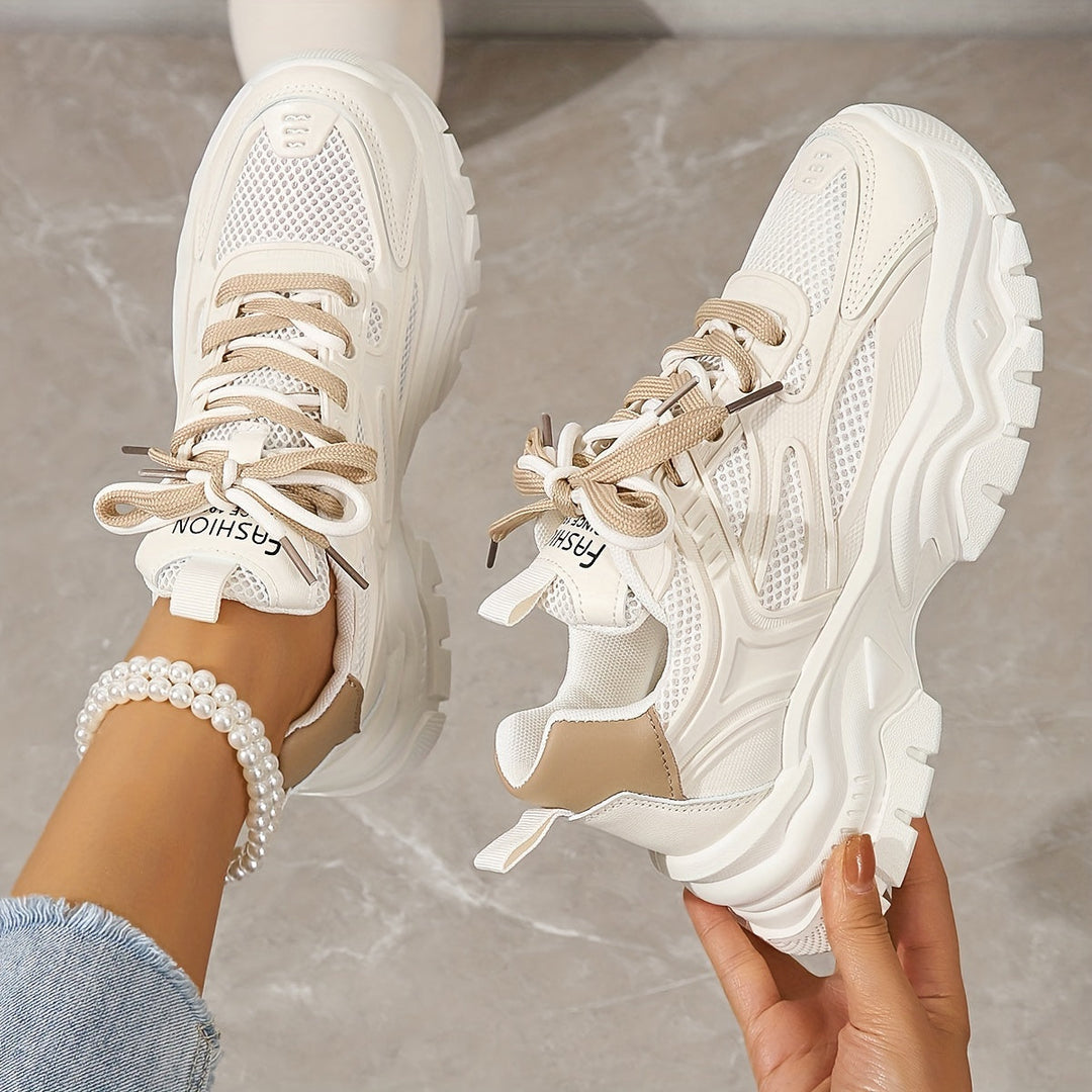 Stylische Mesh-Chunky Sneakers für Damen | Perfekt für den Alltag
