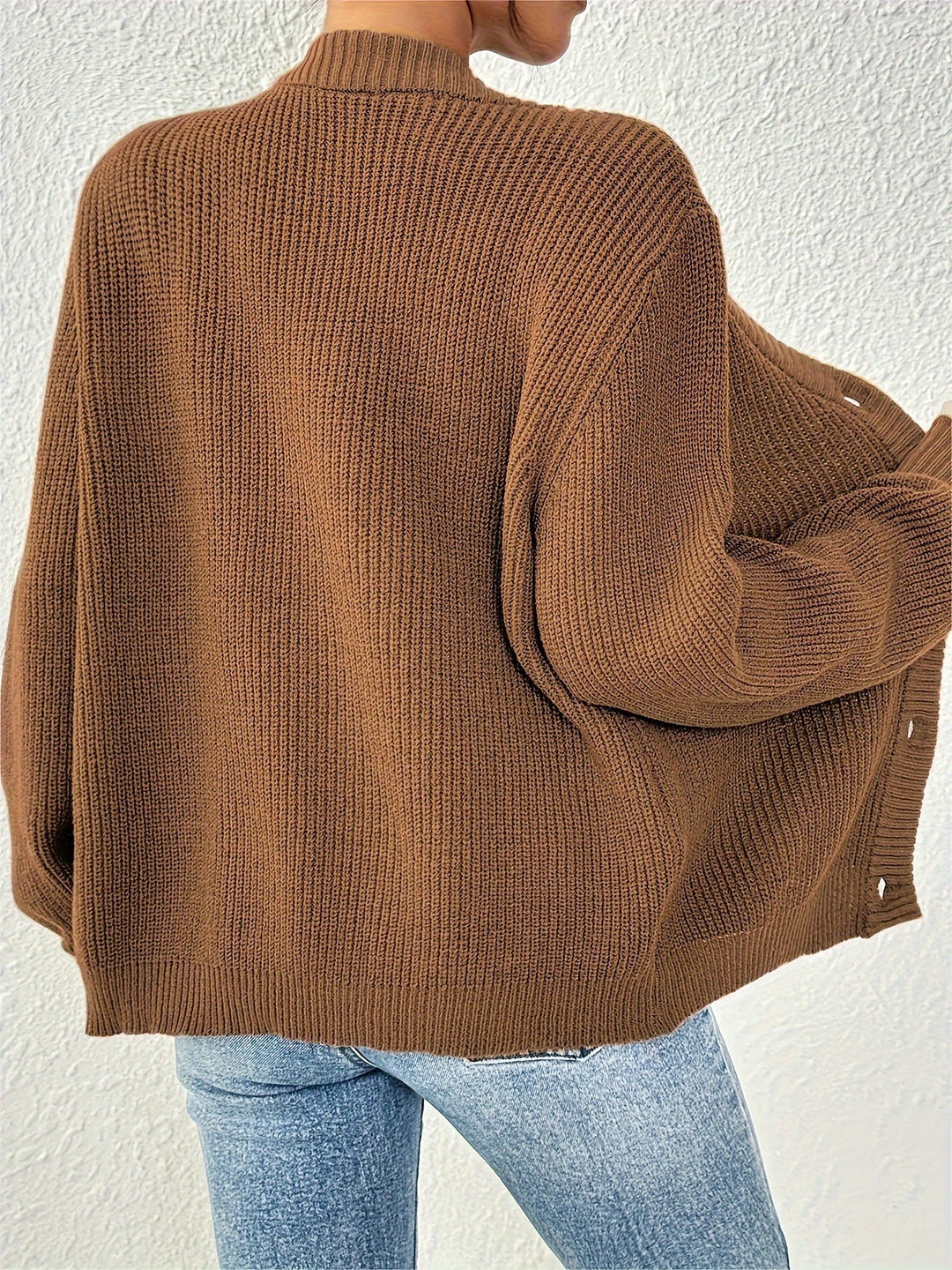 Cardigan en laine tricotée chaude et élégante pour femmes | Idéal pour toutes les saisons