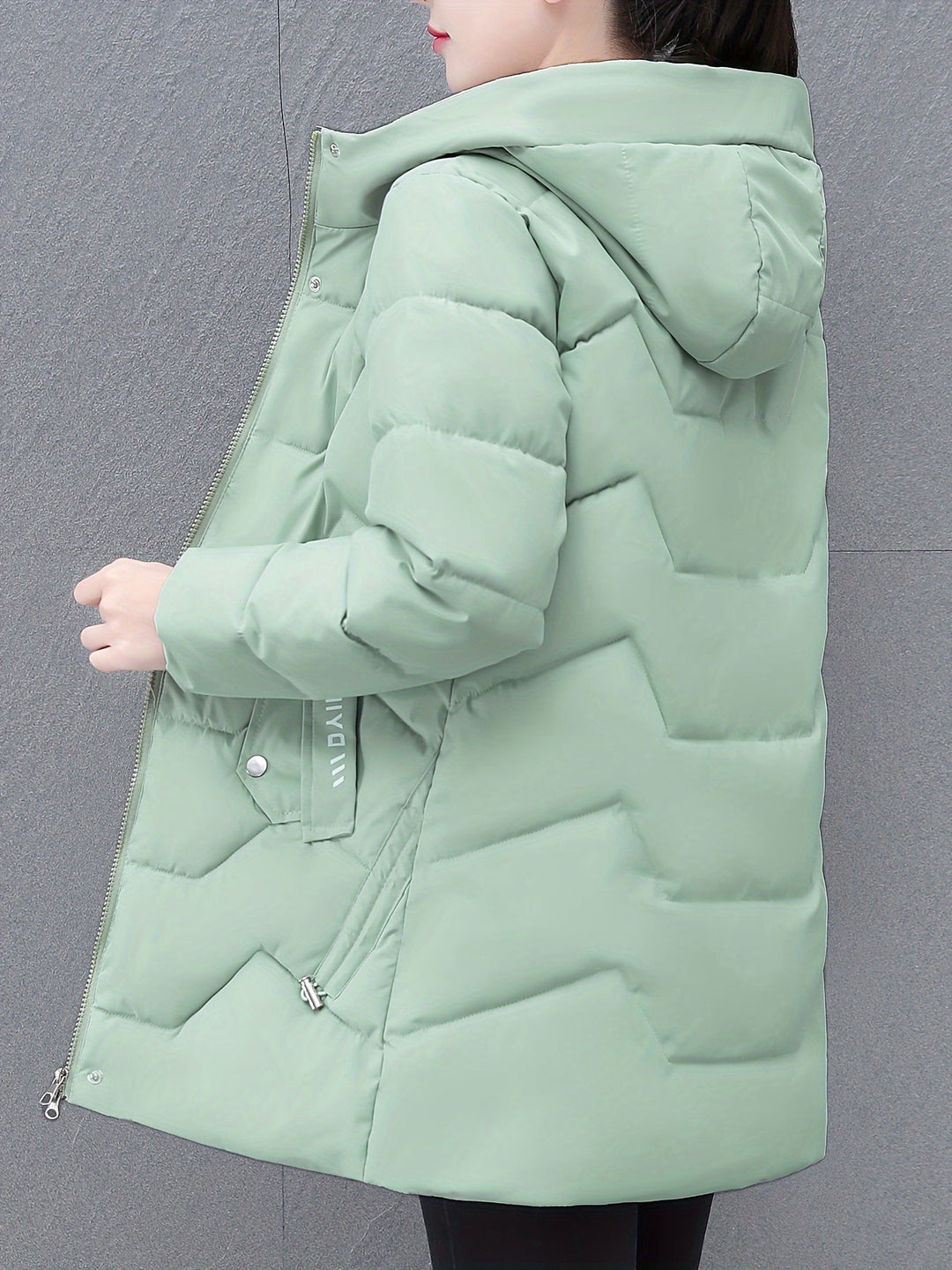 Stilvolle Warme Lange Puffer Winterjacke mit Kapuze für Frauen | Ideal für Winter
