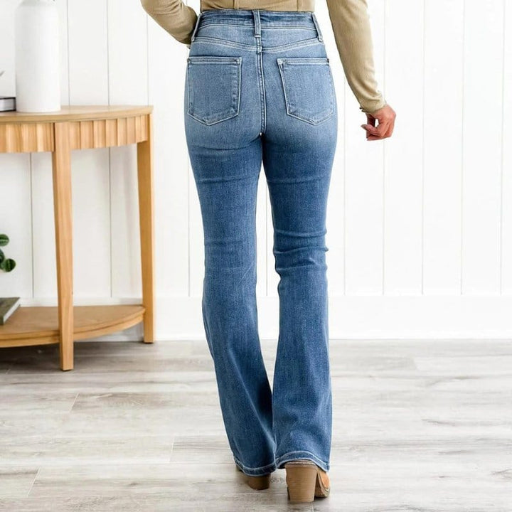 Dailyn - jean denim à jambe large élastique