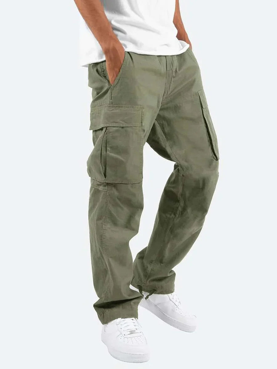 Malvin - pantalon cargo droit décontracté