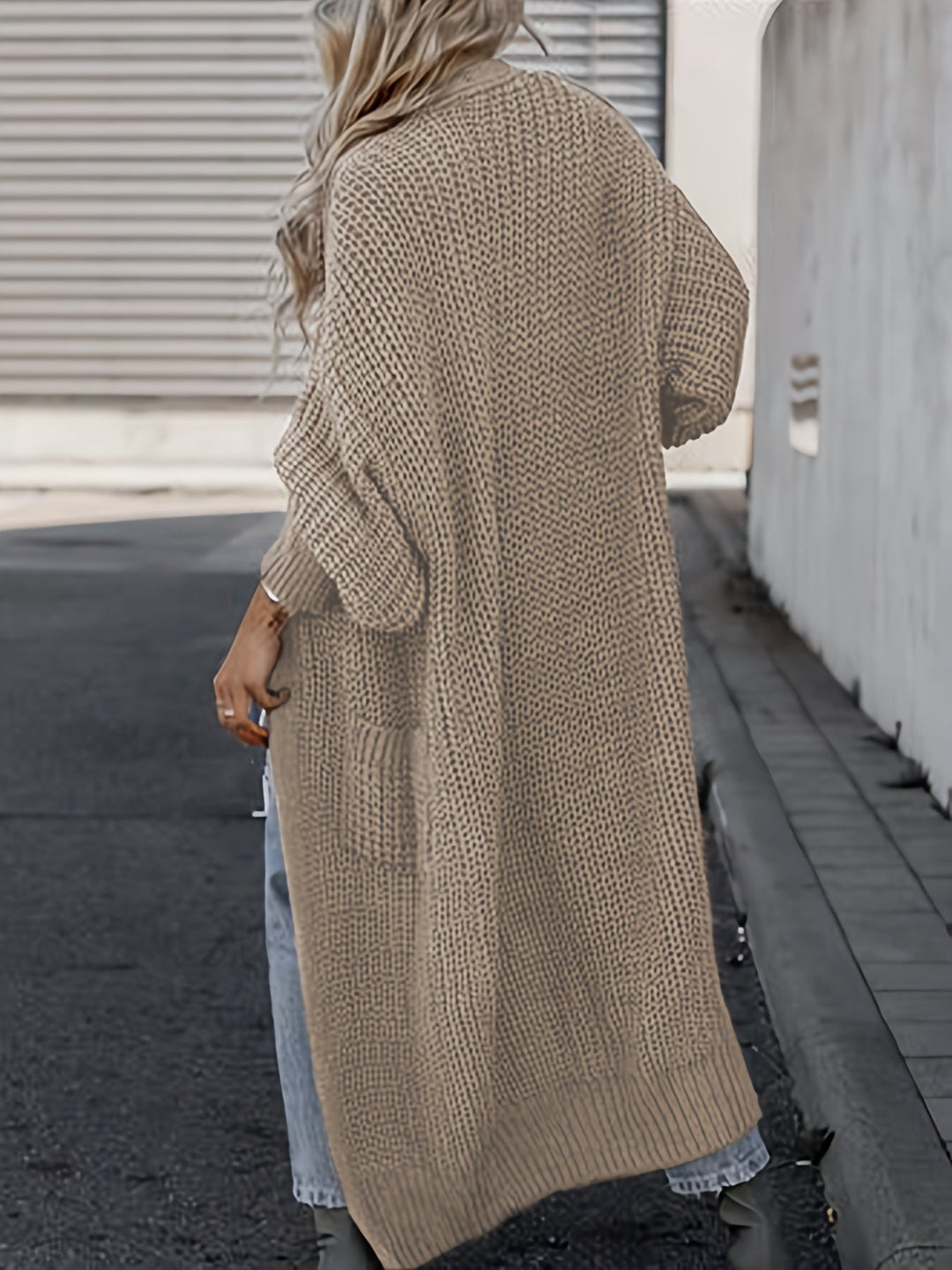 Lässiger Strickcardigan aus Wolle mit Taschen für Damen | Perfekt für den Alltag
