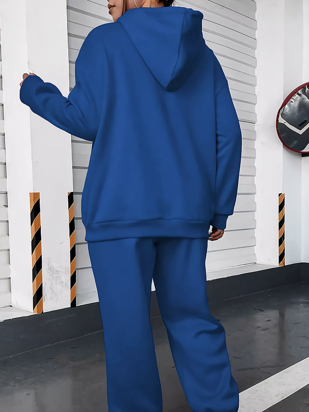 Sweat à capuche décontracté avec cordon de serrage & pantalon de jogging pour femmes | Idéal pour automne/hiver