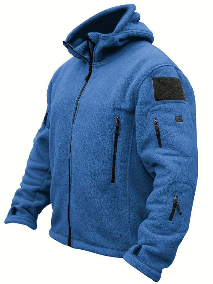 Warme Fleece-Reißverschluss-Winddichte Outdoorjacke Für Herren | Perfekt für Outdoor-Aktivitäten