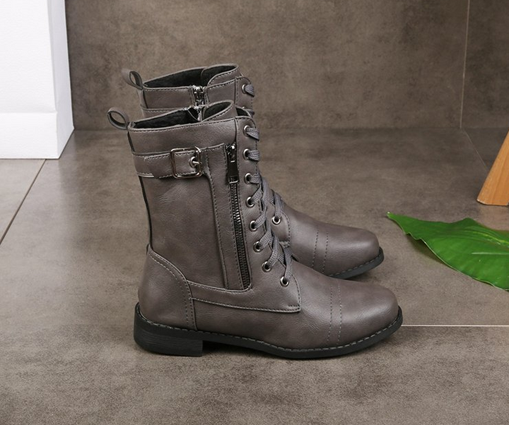Linnea - Bottines courtes à talon épais