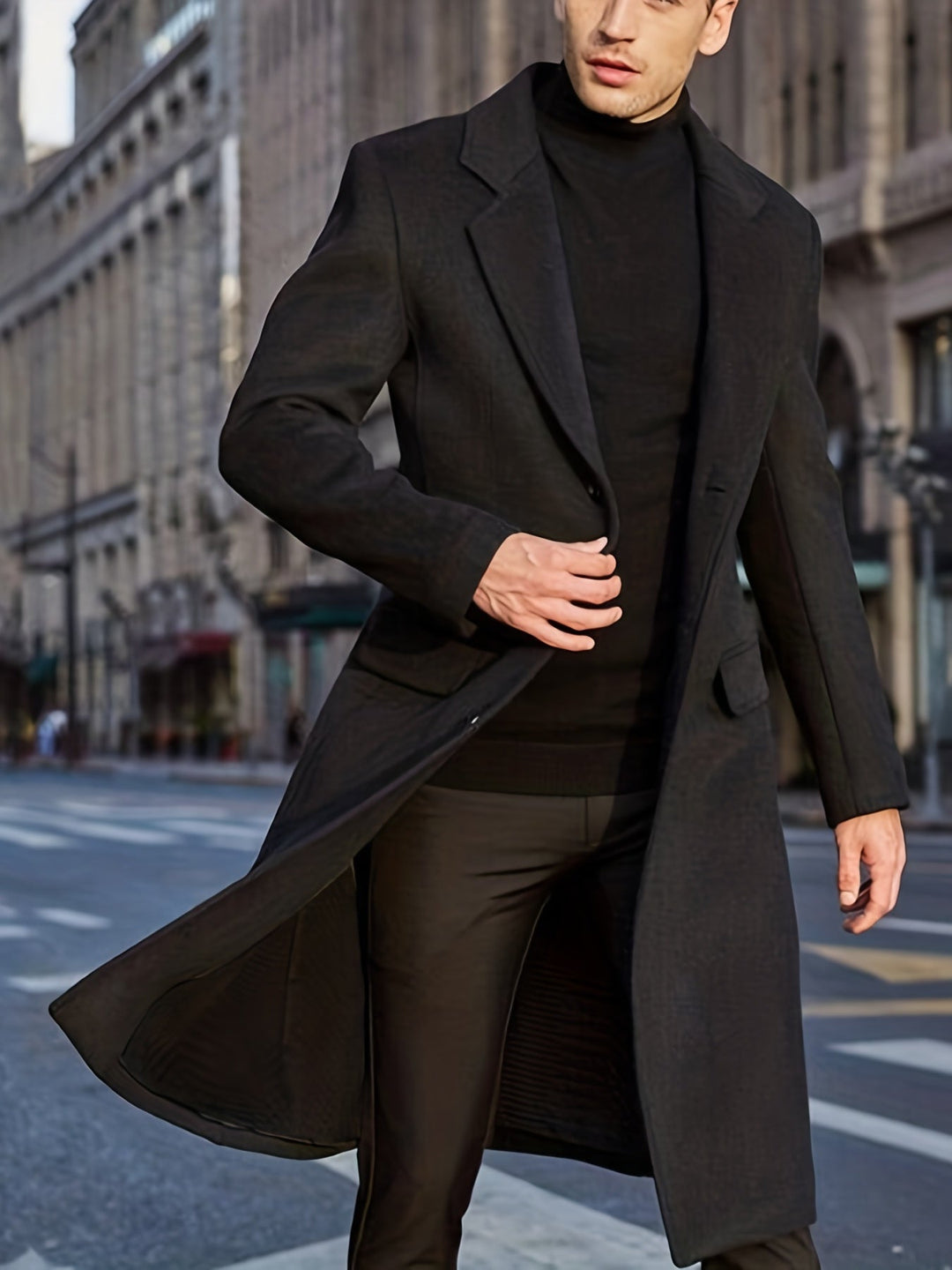 Manteau d'hiver trench rétro élégant pour hommes | Parfait pour les activités de plein air