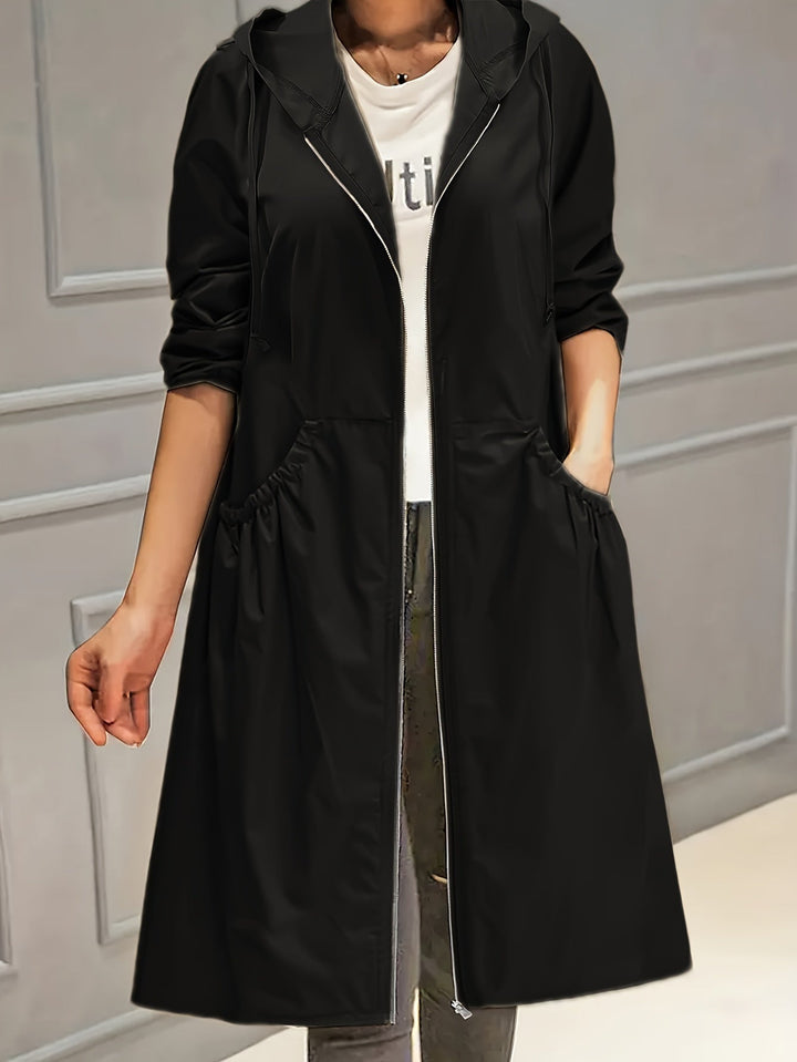 Stilvoller Vintage-Trenchcoat mit gegürteten langen Ärmeln für Damen | Perfekt für jeden Anlass