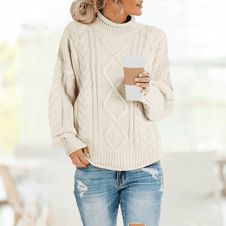 Maglione a collo alto Taglio classico Lavorazione di alta qualità