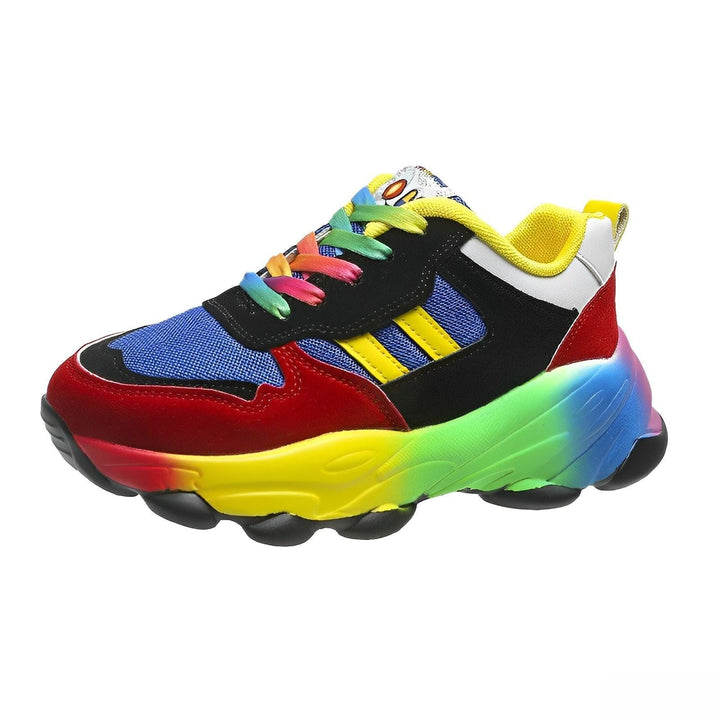 Ellen - bunte klobige Turnschuhe für Damen | Multicolor Design Sneaker Damen