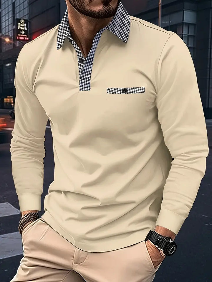 Ethan – polo à manches longues classique pour le printemps